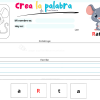 hoja de ejercicio crea la palabra