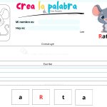 hoja de ejercicio crea la palabra