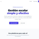 Interfaz de la plataforma EduPlat