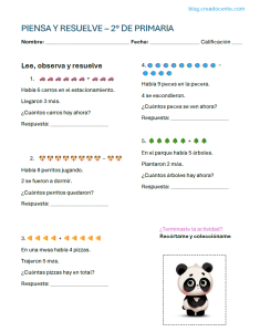 🚀PIENSA Y RESUELVE -SEGUNDO GRADO DE PRIMARIA
